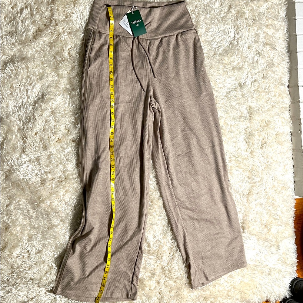 HALARA Ribbed Knit Pants in Taupe - Picture 5 of 6